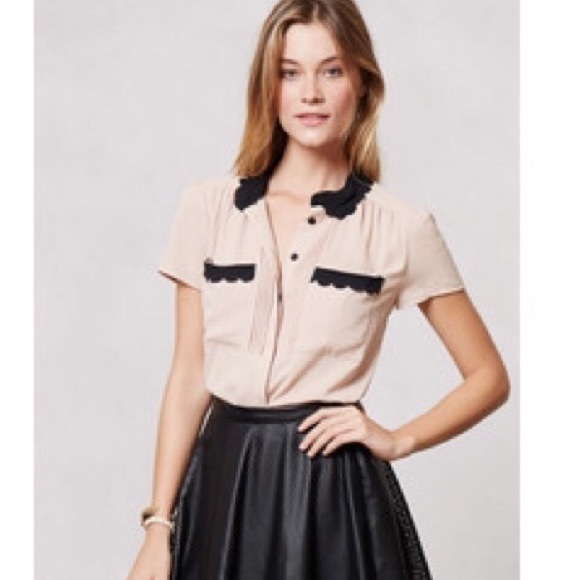 Anthropologie Tops - Anthropologie HD in Paris laser cut lace blouse 0