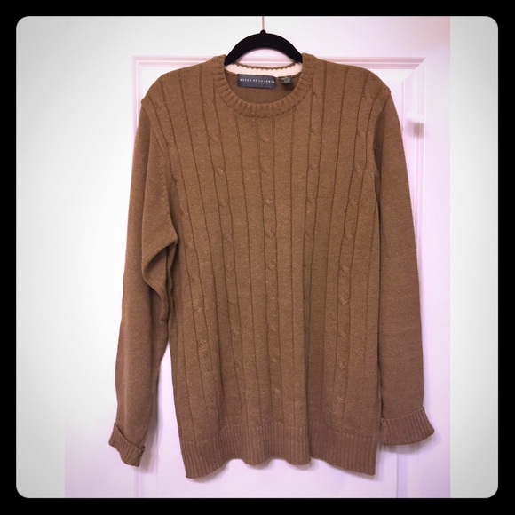 Oscar De Larenta Men's Cable Knit Sweater