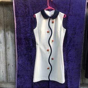 Mod 1970s vintage dress boho