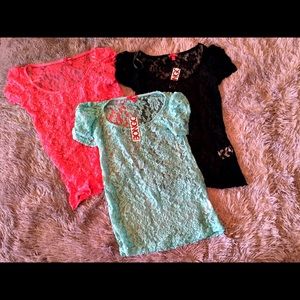 Lace shirt bundle.