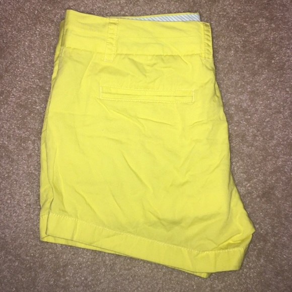 Yellow J.Crew Chino Shorts 3in