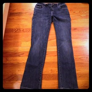 INC Denim boot cut jeans, size 8.  Flattering!