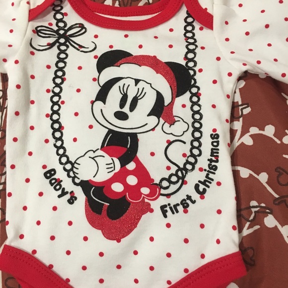 Disney Baby My 1st Christmas Long Sleeve Onesie