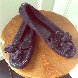 J. Crew Navy Suede Loafers