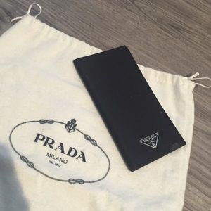prada checkbook cover