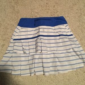Lululemon striped tennis skirt