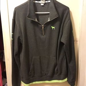 Vs pink quarter zip