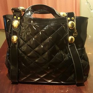 Big Buddha Oversized  Pattent Leather Purse
