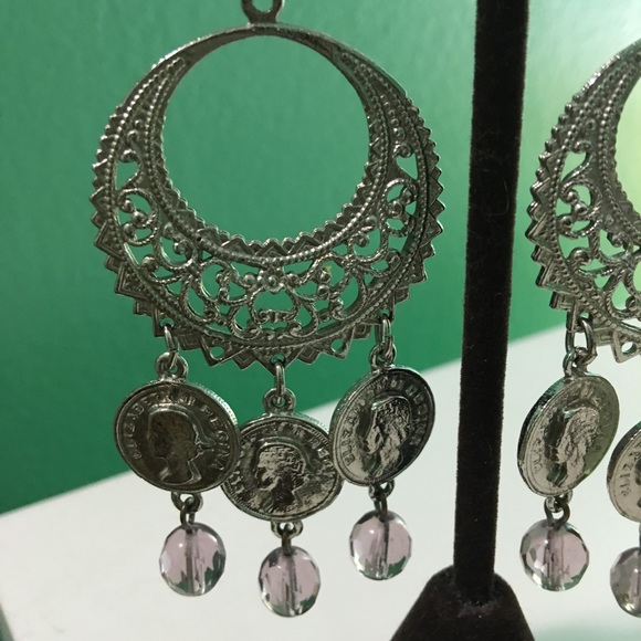 Chandelier Coin Earrings