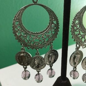 Chandelier Coin Earrings