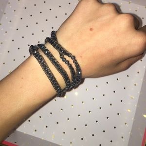 navy beaded bracelet