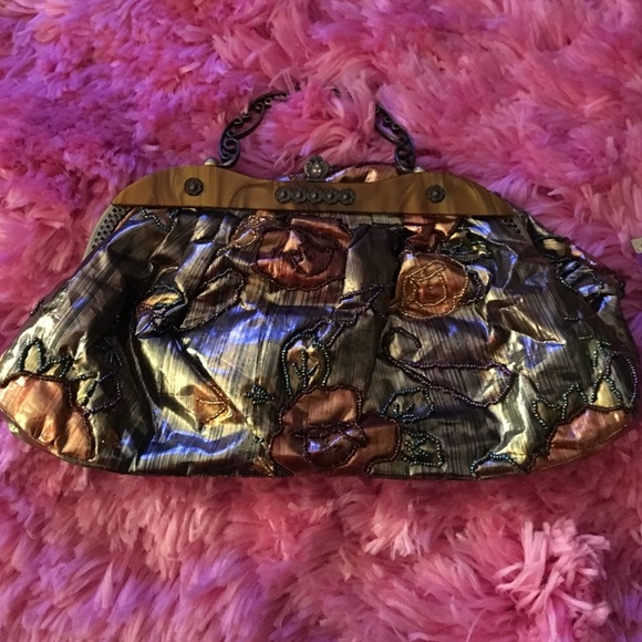 Beaded Vintage-Style Handbag