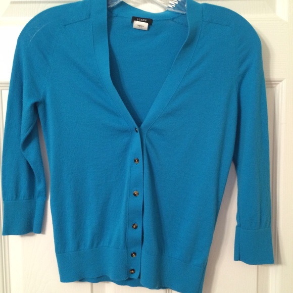 Blue J. Crew Cardigan