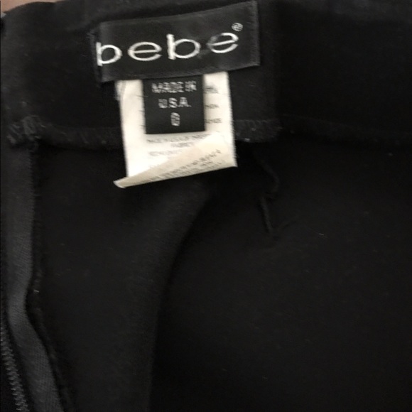 Bebe sz 0 pant w/rhinestones - Picture 4 of 6