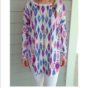 Colorful, printed tunic