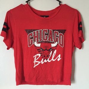 Chicago Bulls tshirt/crop top