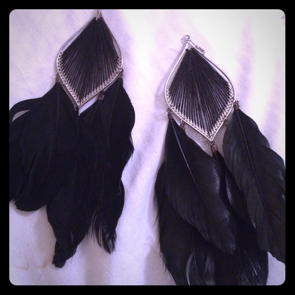 Feather earrings
