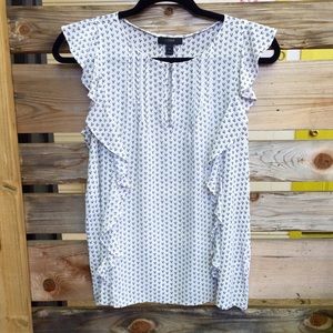 Flirty & Feminine Flutter Top from J. Crew