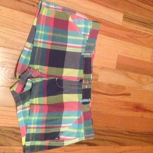 Hollister plaid shorts