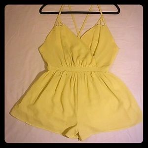 Spaghetti-strap romper