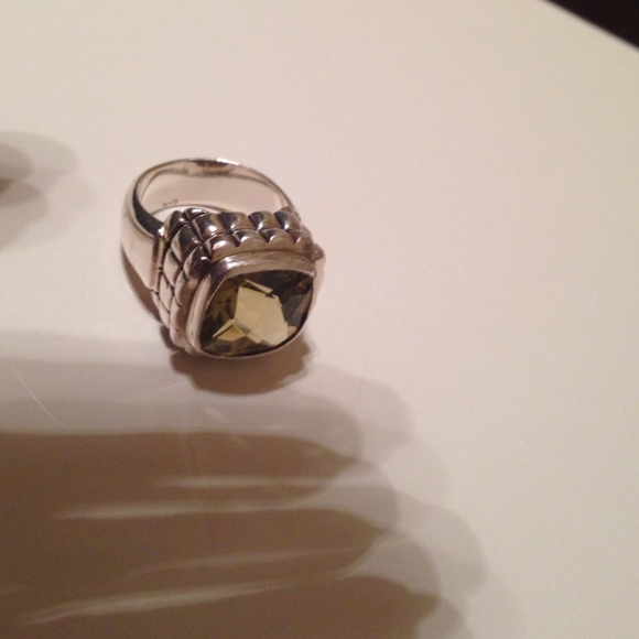 Sterling silver and citrine ring. - Picture 4 of 4