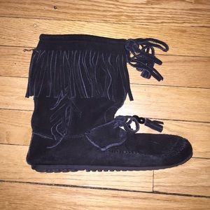 Minnetonka Fringe Boots