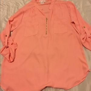 Peach blouse