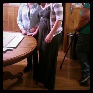 Grey maxi dress worn once for baby shower