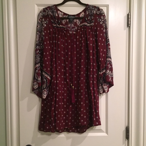 Angie long sleeve swing dress