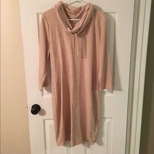 Tan Maternity Sweater Dress