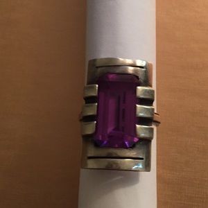 Silver ring with Amethyst