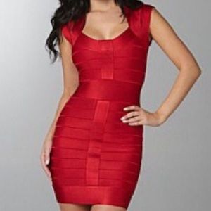 🔥HOT🔥 Red French Connection Bandage Dress