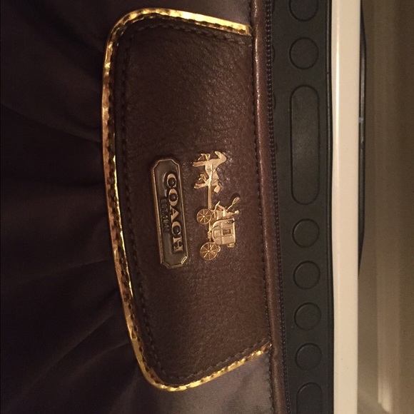 Grey/silver coach wristlet - Picture 2 of 4