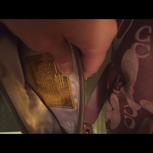 Grey/silver coach wristlet - Picture 3 of 4