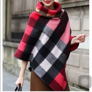Plaid Poncho