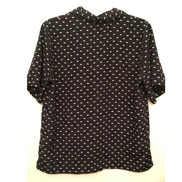 Vintage chiffon polka dot blouse - Picture 2 of 2