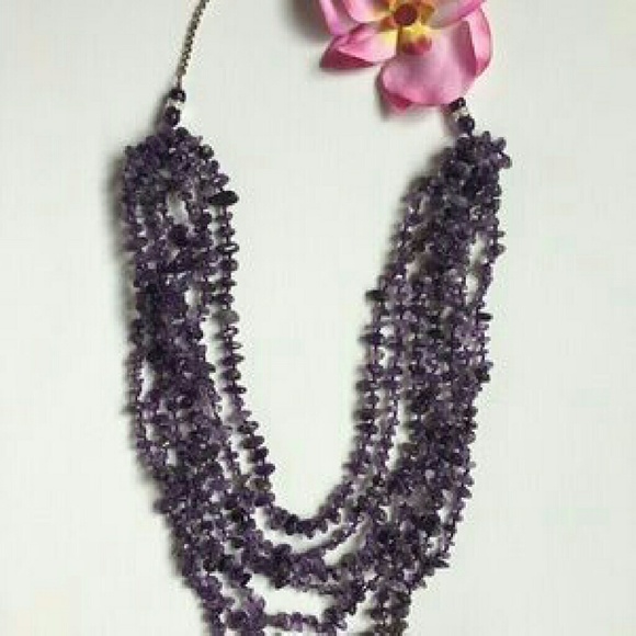 Limited addition amethyst Lei necklace