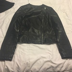 Leather coat