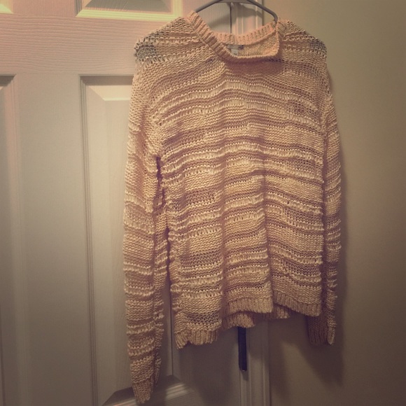 Halogen open knit sweater
