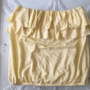 Perfect for summer!! yellow tube top