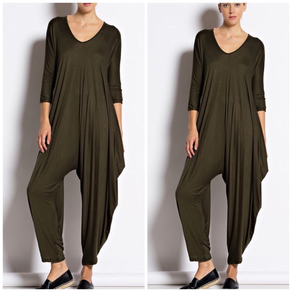 Olive Jumpsuit Playsuit Romper maxi - Picture 2 of 2