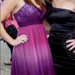 Ombré prom dress.