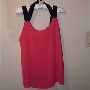 Pink sleeveless blouse by Naked Zebra