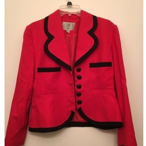 Vintage Red button blazer