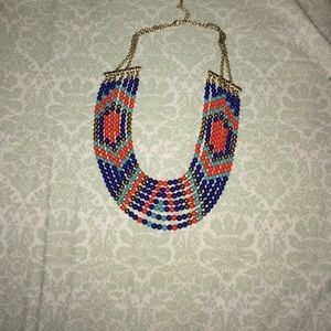 Beaded statement necklace