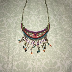 Boho beaded necklace