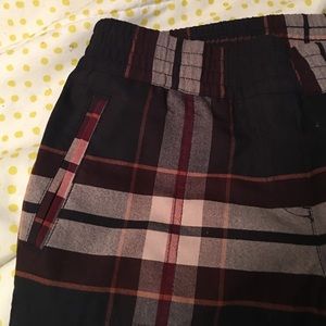 Ann Taylor Loft Plaid Joggers XS