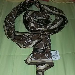 Coach Scarf - 100% Silk & GORGEOUS!