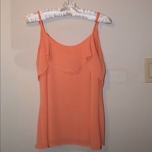 Orange low back tank top blouse by Naked Zebra