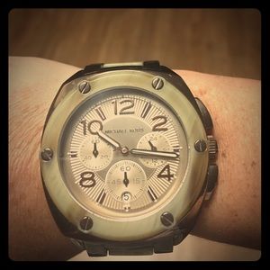 Michael Kors tortoise shell watch